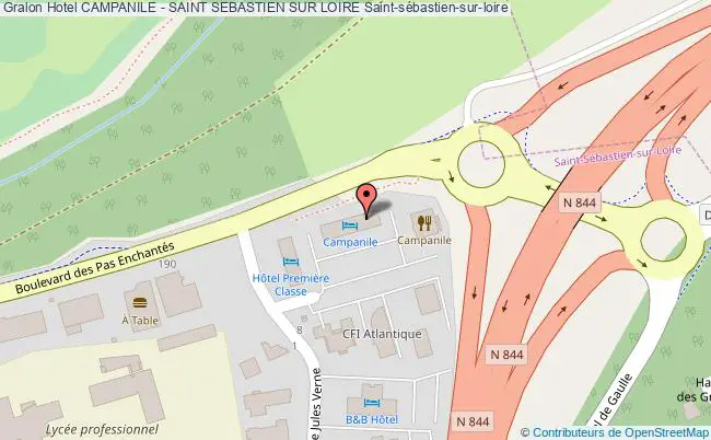 plan Hotel Campanile - Saint Sebastien Sur Loire Saint-sébastien-sur-loire