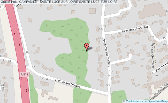 plan Hotel Campanile - Sainte Luce Sur Loire SAINTE-LUCE-SUR-LOIRE