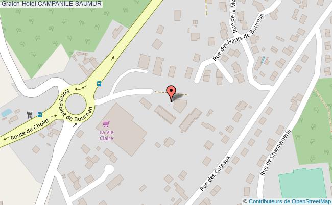 plan Hotel Campanile SAUMUR