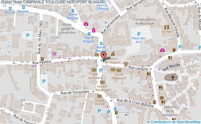 plan Hotel Campanile Toulouse Aeroport BLAGNAC