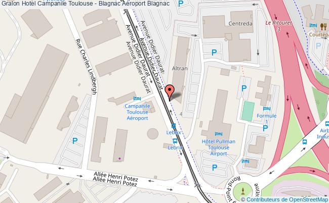 plan Hotel Campanile Toulouse - Blagnac Aéroport Blagnac