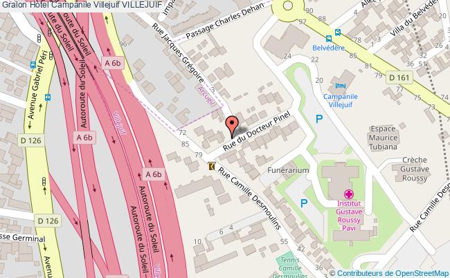 plan Hotel Campanile Villejuif VILLEJUIF