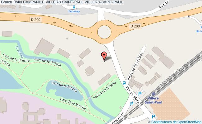 plan Hotel Campanile Villers Saint-paul VILLERS-SAINT-PAUL