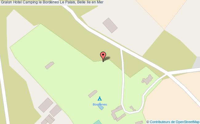 plan Camping Le Bordeneo Le Palais, Belle Ile en Mer