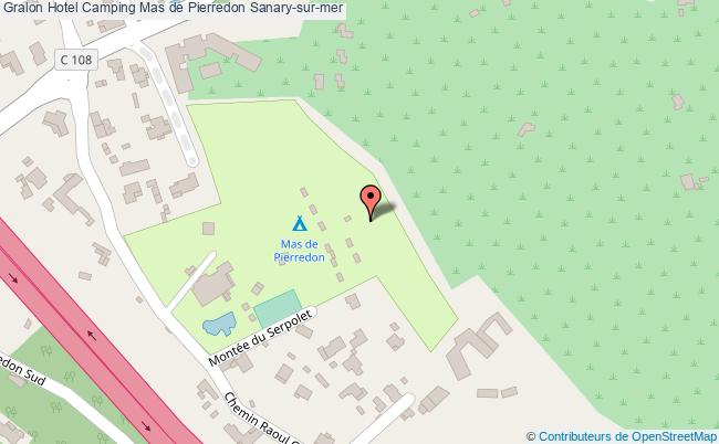 plan Hotel Camping Mas De Pierredon Sanary-sur-mer