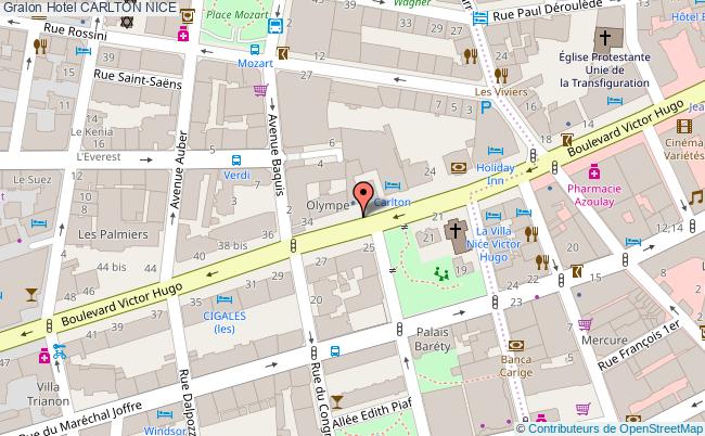 plan Hotel Carlton NICE