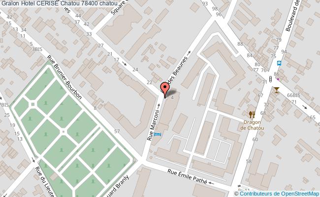 plan Hotel Cerise Chatou 78400 chatou