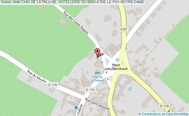 plan Chai De La Paleine, Hotellerie Du Bien-etre LE PUY-NOTRE-DAME