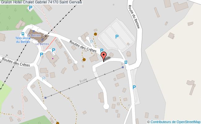 plan Hotel Chalet Gabriel 74170 Saint Gervais