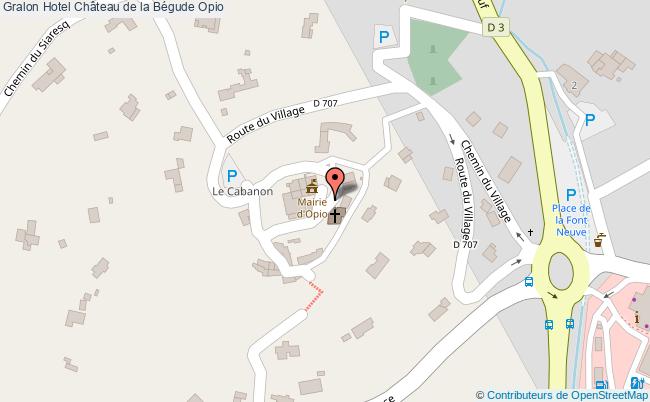 plan Hotel Château De La Bégude Opio