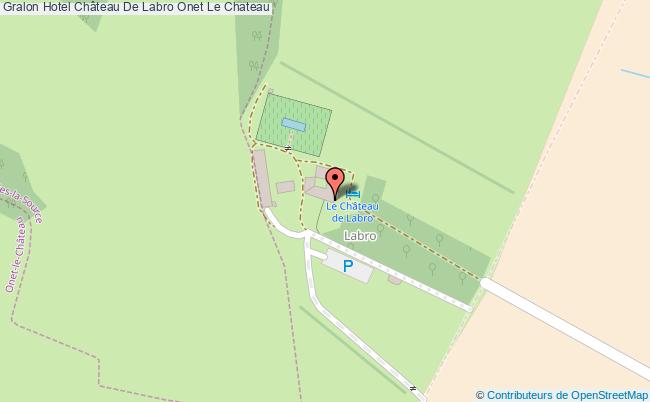 plan Hotel Château De Labro Onet Le Chateau