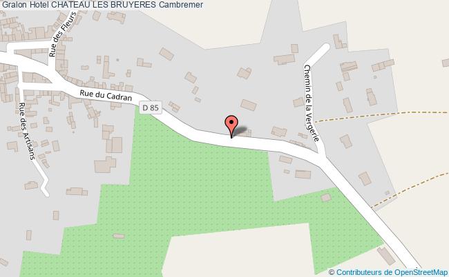 plan Hotel Chateau Les Bruyeres Cambremer