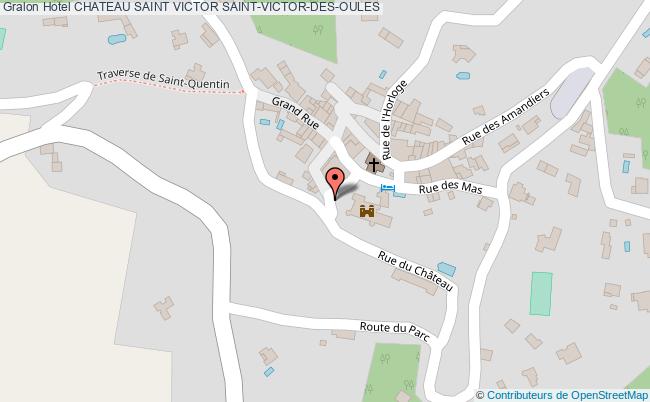 plan Hotel Chateau Saint Victor SAINT-VICTOR-DES-OULES