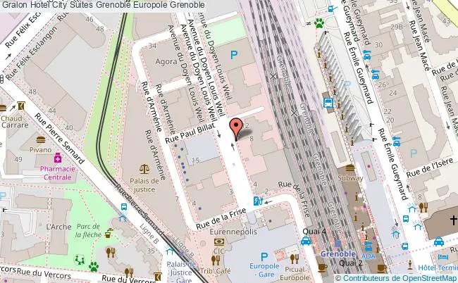 plan Hotel City Suites Grenoble Europole Grenoble