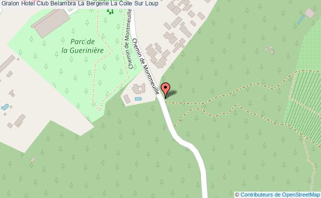 plan Résidence Club Belambra La Bergerie La Colle Sur Loup