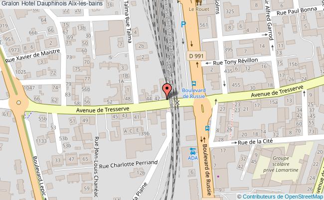 plan Hotel Dauphinois Aix-les-bains