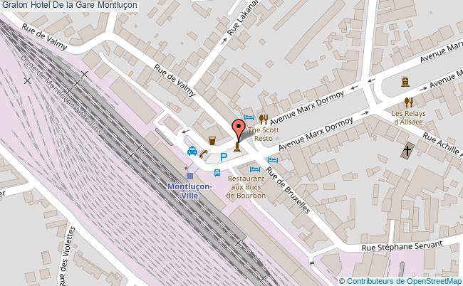 plan Hotel De La Gare Montluçon