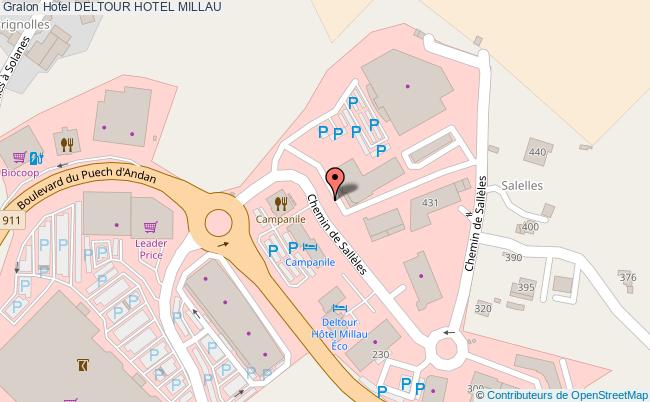 plan Deltour Hotel MILLAU