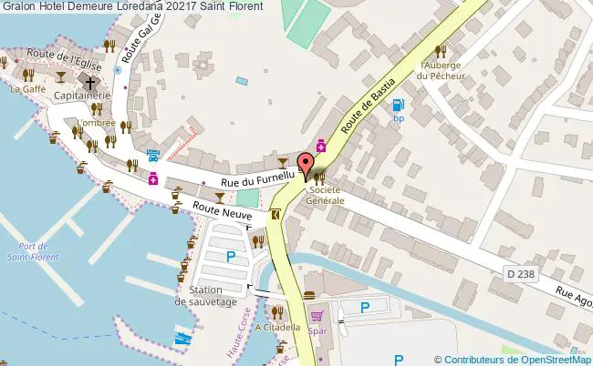 plan Hotel Demeure Loredana 20217 Saint Florent