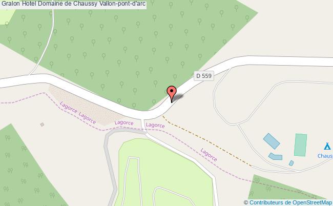 plan Hotel Domaine De Chaussy Vallon-pont-d'arc