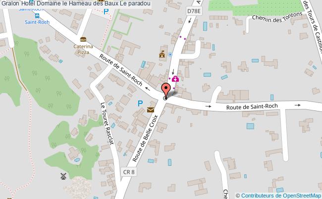 plan Hotel Domaine Le Hameau Des Baux Le paradou