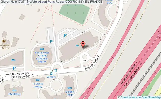 plan Hotel Dorint Novotel Airport Paris Roissy Cdg ROISSY-EN-FRANCE