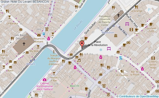 plan Hotel Du Levant BESANCON