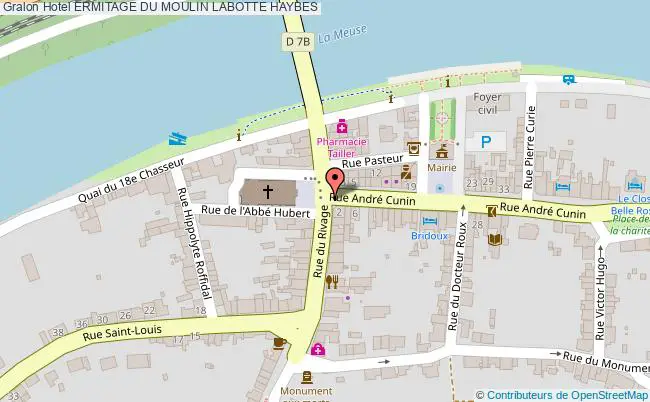 plan Hotel Ermitage Du Moulin Labotte HAYBES