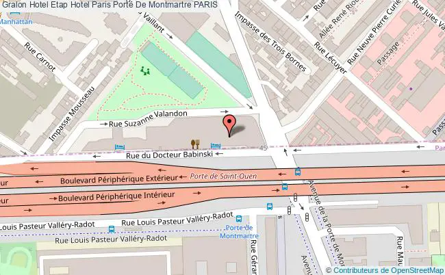plan Etap Hotel Paris Porte De Montmartre PARIS
