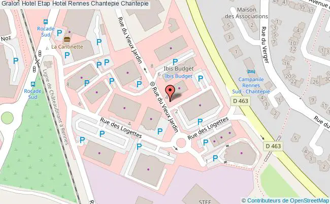 plan Etap Hotel Rennes Chantepie Chantepie