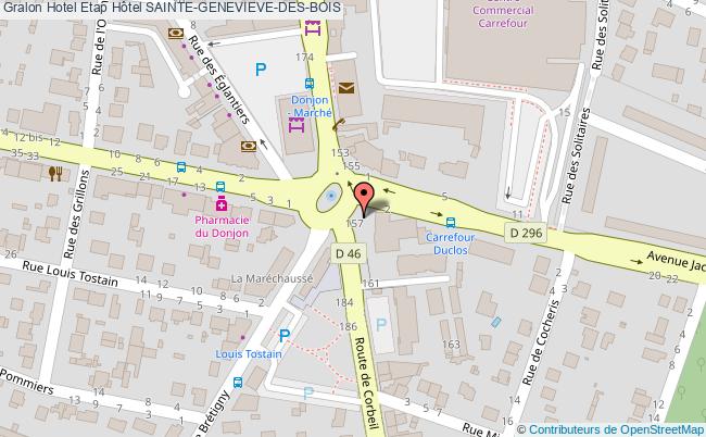 plan Etap Hôtel SAINTE-GENEVIEVE-DES-BOIS