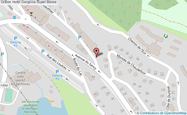 plan Hotel Gergovia Super-Besse