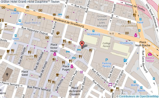 plan Grand Hotel Dauphine** Toulon