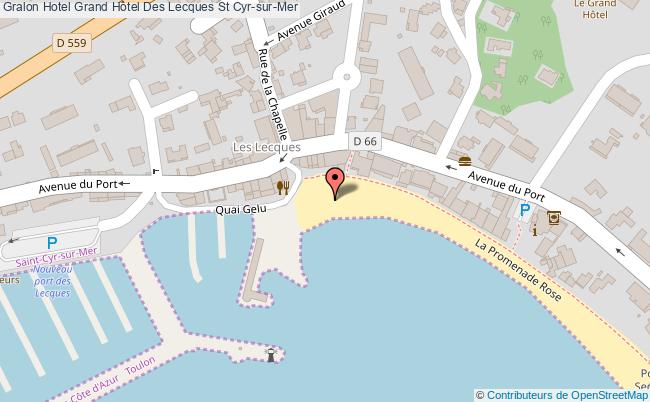 plan Grand Hôtel Des Lecques St Cyr-sur-Mer