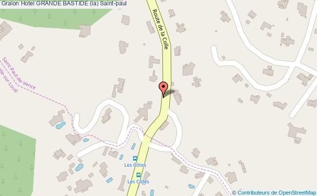 plan Hotel La Grande Bastide Saint-paul