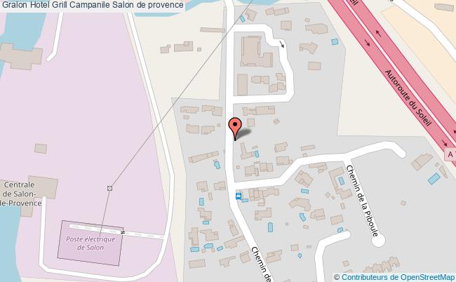 plan Hotel Grill Campanile Salon de provence