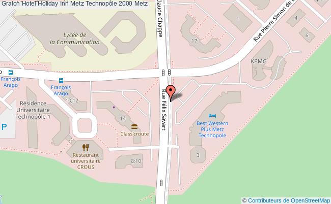 plan Hotel Holiday Inn Metz Technopôle 2000 Metz