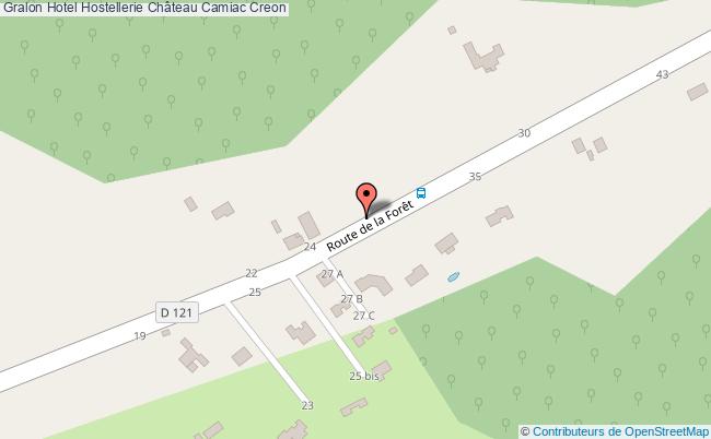 plan Hotel Hostellerie Château Camiac Creon