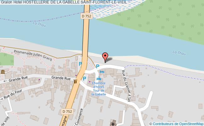 plan Hotel Hostellerie De La Gabelle SAINT-FLORENT-LE-VIEIL