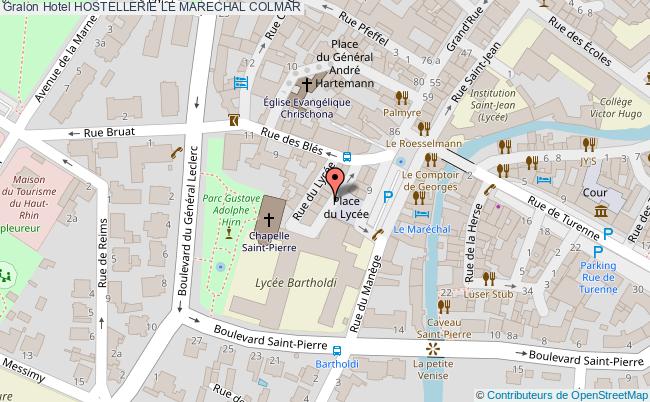 plan Hotel Hostellerie Le Marechal COLMAR