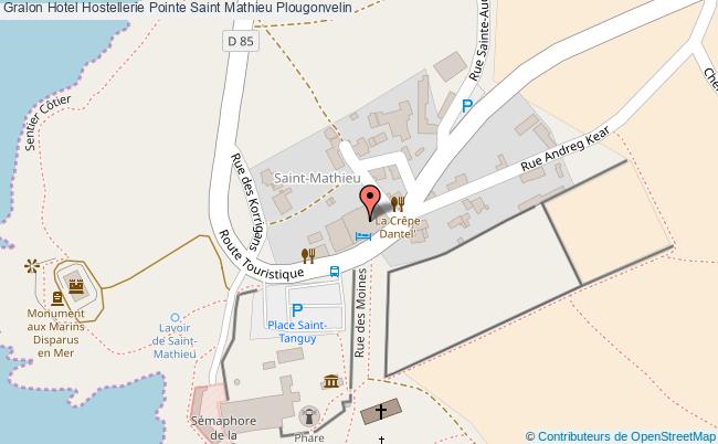 plan Hotel Hostellerie Pointe Saint Mathieu Plougonvelin