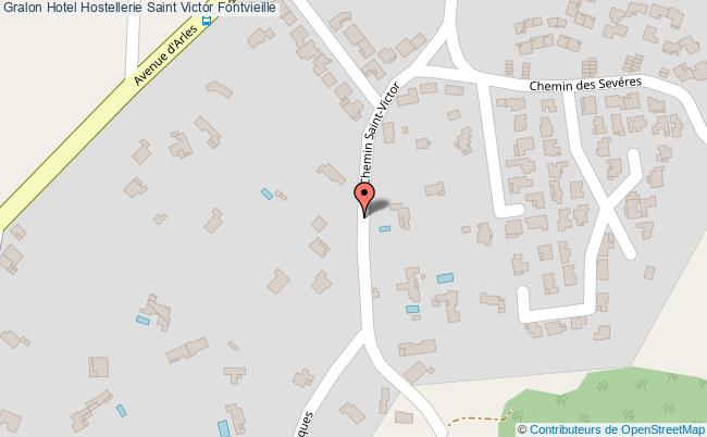 plan Hotel Hostellerie Saint Victor Fontvieille