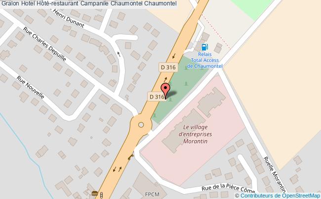 plan Hotel Hôte-restaurant Campanile Chaumontel Chaumontel