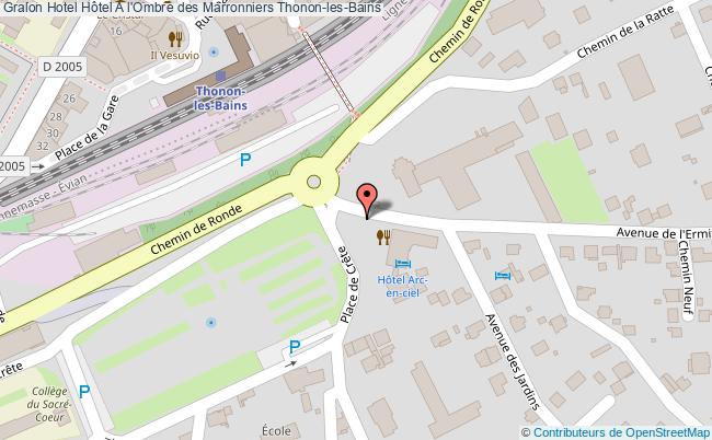 plan Hôtel A L'ombre Des Marronniers Thonon-les-Bains