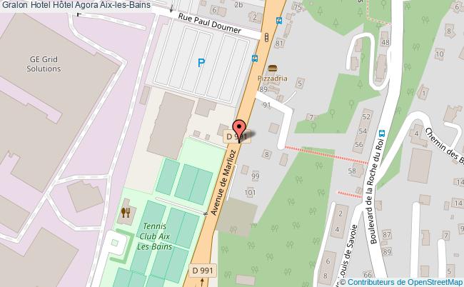 plan Hôtel Agora Aix-les-Bains
