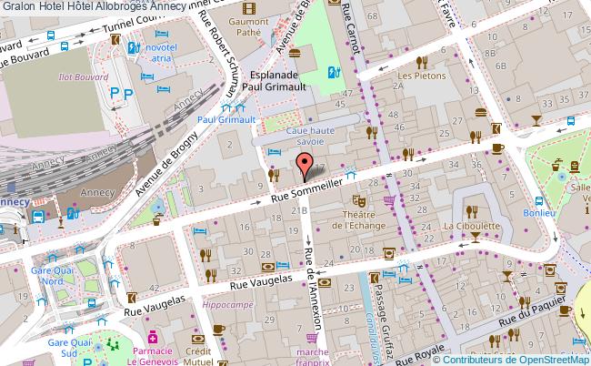 plan Hôtel Allobroges Annecy