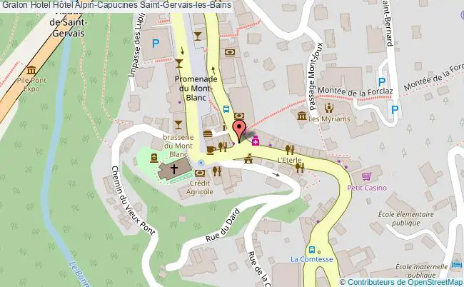 plan Hôtel Alpin-capucines Saint-Gervais-les-Bains