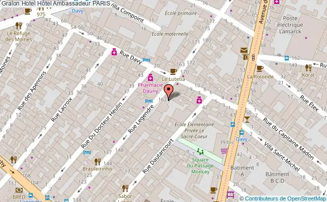 plan Hôtel Ambassadeur PARIS