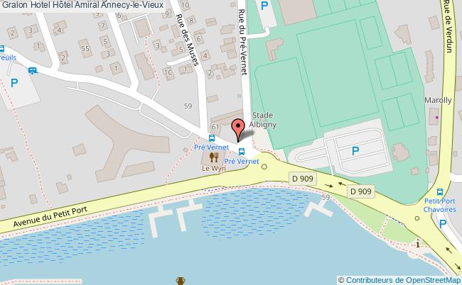 plan Hôtel Amiral Annecy-le-Vieux