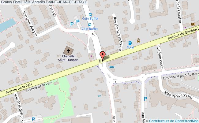 plan Hôtel Antarès SAINT-JEAN-DE-BRAYE